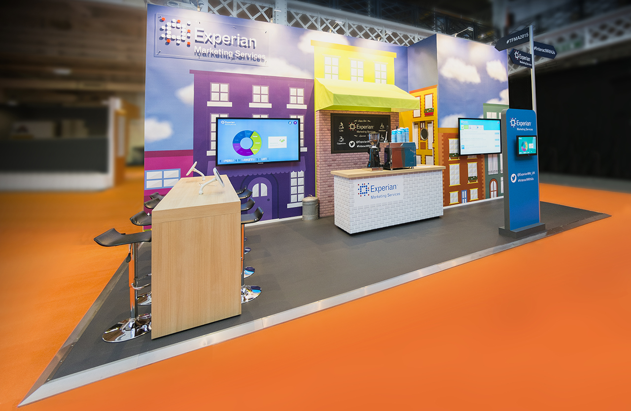 Experian exhibition stand full view